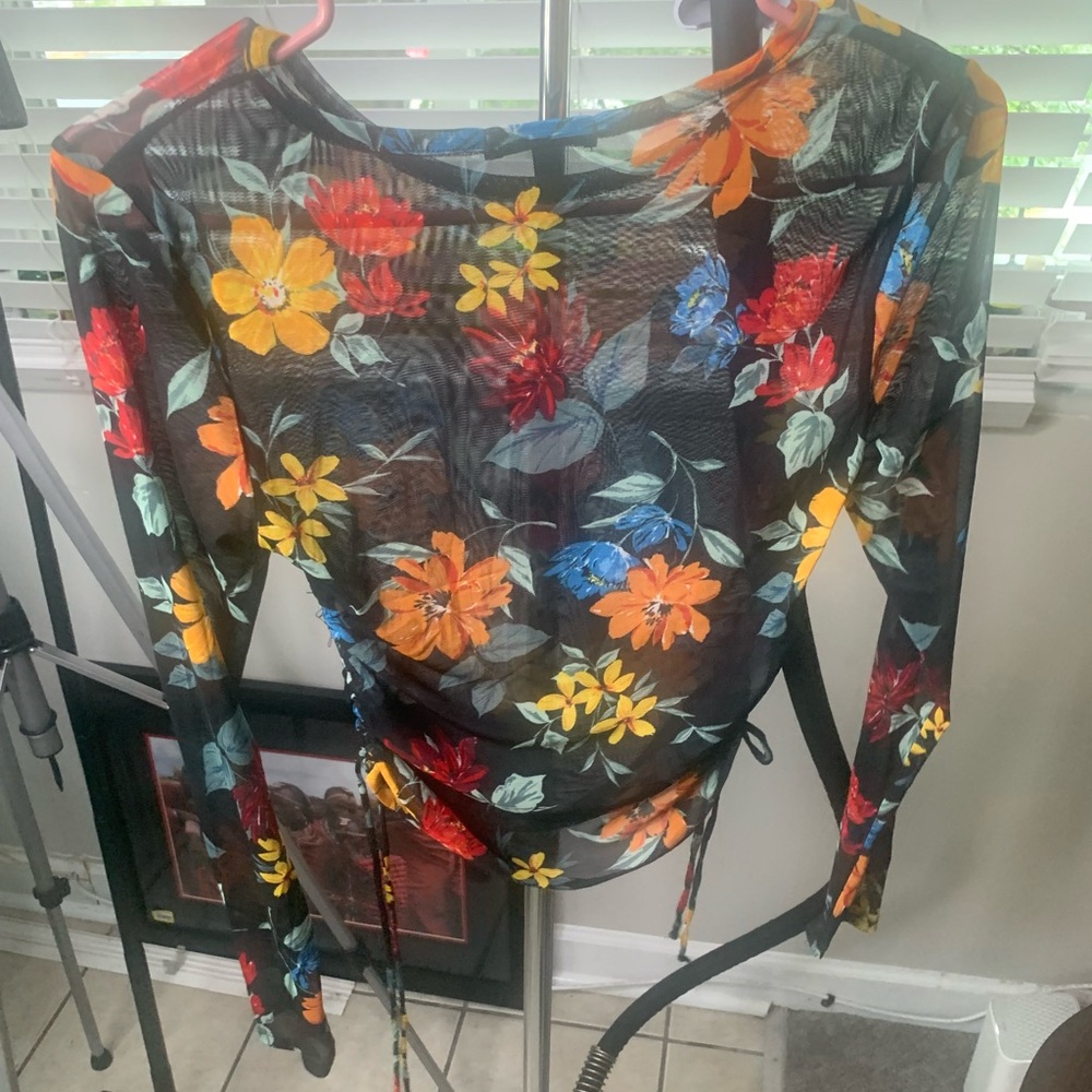 Floral top - sheer